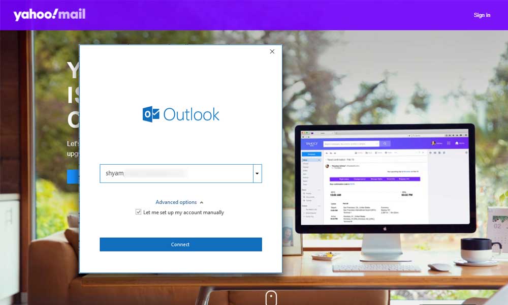 Setup yahoo mail in outlook