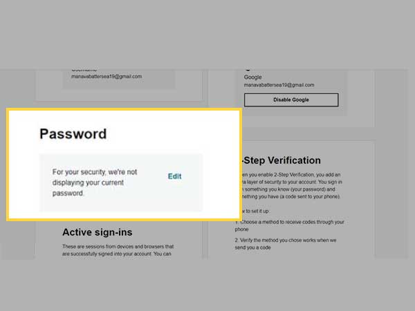Microsoft Password
