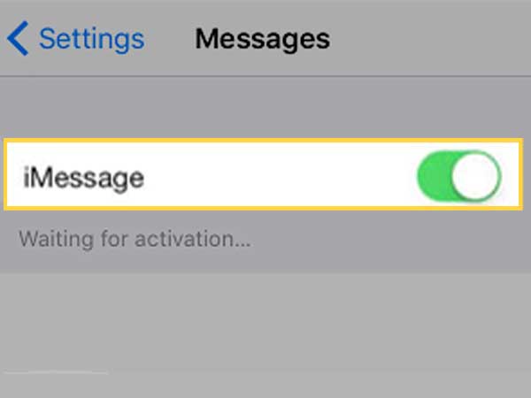 Go to the “Messages” section in Settings to disable the “iMessage” option.