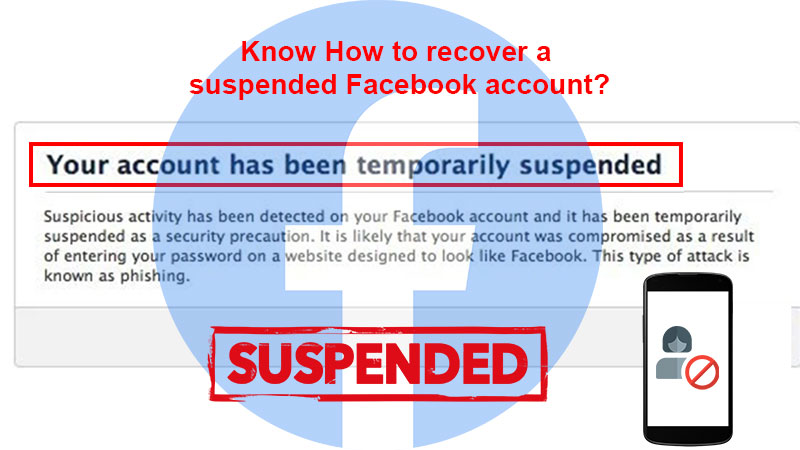 How to recover a suspended Facebook account