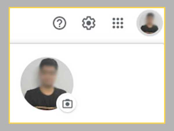 Gmail profile icon