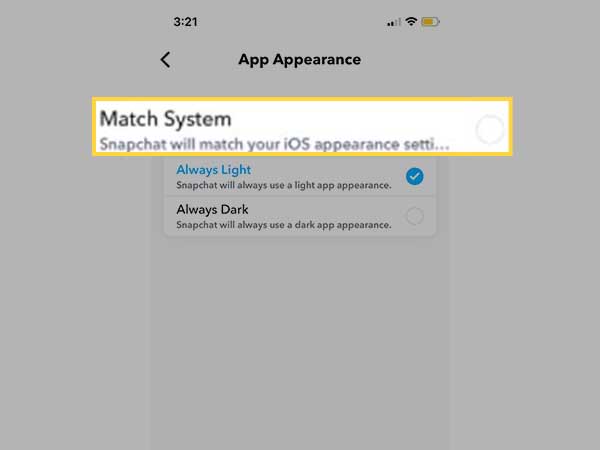 Click on Match System