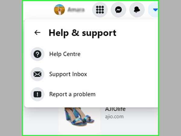 Click the option, Help, and Support