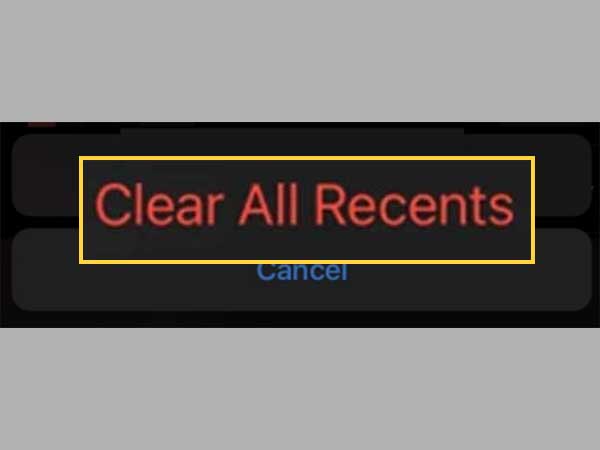 Clear All Recents