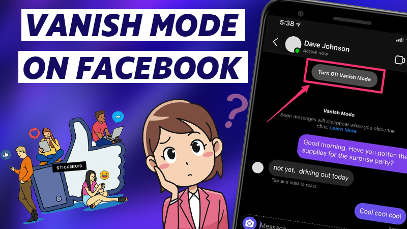 vanish mode on facebook messenger