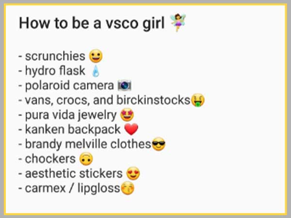 How to be a VSCO Girl
