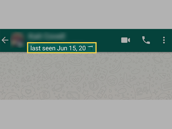 Tap on a User’s chat to see their Last Seen status on WhatsApp