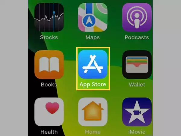 Tap on the ‘App Store’ app icon to open the App Store app on your iPhone.