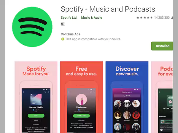Reinstalling the Spotify app
