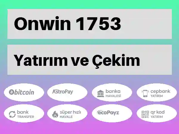 Onwin Mobil Para yatırma ve çekme 1753